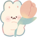:a_soft_bunny_give_rose: