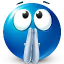 BluemojiPraying