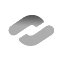 Two gray parallel rounded rectangular shapes angled diagonally on a black background.