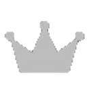 Crown icon rendered in simple gray pixel art style.