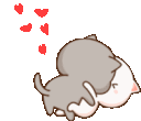 GomaTacklePeach animated GIF emoji | frog pond