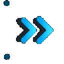 cyan_arrow animated GIF emoji from BʅσxDҽɳ