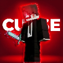 A blocky character in a suit holds a sword against a glowing red background.
