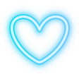 BlueNeonHeart custom emote from Freya Skye | Bad Taste 9.16