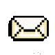 An envelope icon centered over a pink circle that flashes with a white sparkle.
