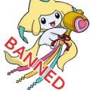 A yellow star-headed creature holds a heart-topped hammer with the word BANNED written in bold red letters across the image.