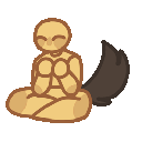 dark_brown_tail_wag animated GIF emoji - Therapy Corner
