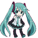 Miku_happy_dance animated GIF emoji from Therapy Corner