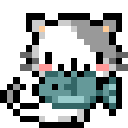 kittyy_fish animated GIF emoji from °❀⋆.ೃ࿔*:Cool Cats･°❀⋆.ೃ࿔*:･