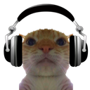 headphones Discord sticker | °❀⋆.ೃ࿔*:Cool Cats･°❀⋆.ೃ࿔*:･