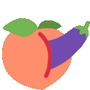 analpeach animated Discord emote - nsfw