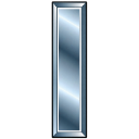 A shiny, silver metallic letter I with a dark background.