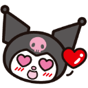 kuromi20 custom emote from 𝓢𝓮𝓻𝓮𝓷𝓭𝓲𝓹𝓲𝓽𝔂 🖤⃝🤍