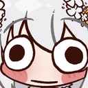 Anime girl with massive wide eyes and a blushing face looking directly forward in shock.