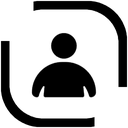 Person silhouette pointing their index finger directly forward at the viewer.