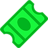 ticket_green Discord sticker - .gg/luckysmarket