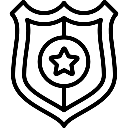 A pixel art face with large, wide-open eyes staring directly forward with a blank expression.