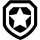Black star symbol centered on a solid black background.