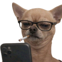 dogsmokingwithphone Discord Emoji - Lunera Community