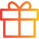 Square shape with a smooth gradient transition from red to yellow.