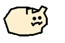 Four blob-like creatures with simple black outlines and jagged, mischievous grins.