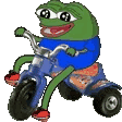 pepe_bike animated emote from Chaos Cave