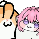 A cute pink-haired anime character repeatedly slapping the screen with a mischievous expression.