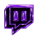 A glowing purple speech bubble icon with a polished, crystalline 3D texture.