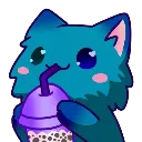 bluecatdrinking