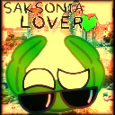 A round green character wearing dark sunglasses with a confident, relaxed expression.