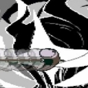 A stylized, high-contrast black-and-white image of a hand holding a lit cigarette.