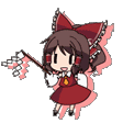 reimu animated emote from 📖 ノベルハッカー - 星々の物語 -