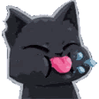 Cat_Tongue animated GIF emoji | Chaos Cave
