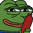 pepehotdog animated GIF emoji - Chaos Cave