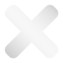 White X symbol on a black background.