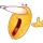 Yellow character with a wide-open mouth and large eyes looking shocked and confused.