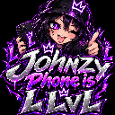 Anime girl wearing a cap and crown gives a thumbs-up gesture with purple glowing text overlay.