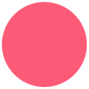 Pink circle centered on a transparent background.