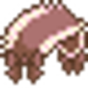 A brown headband with a white stripe rendered in a simple pixel art style.