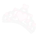 White pixel art crown symbol.