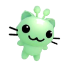 green custom emote - ┊ 🪽    ⸝⸝     souling