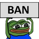 pepe_ban Discord sticker from Break And Steal An Egg Official Stock Notifier