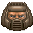 Soldier wearing a tactical helmet and visor looking sideways with a suspicious expression.