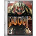 A monstrous creature with a red face looms over the text on a dark video game box.