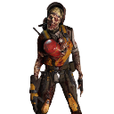 An undead soldier with a glowing red heart strapped to its chest stands in a dark, serious pose.