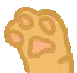 pawwave3 animated emote from ~ The Comfy Catgirl Shelter~