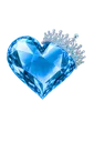 Lightbluerubycrownheart