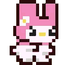 MyMelodyDance animated emote from ꒰ . 🧁 。derpy’s corner ◟ `` ˖ ꒱