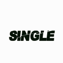 The word SINGLE written in a bold, black, glitch-effect font repeated three times horizontally.