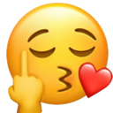 kissmiddlefinger Discord sticker - Darlings